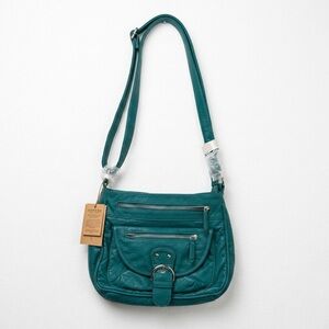 NWT Ampere Creations Teal Lorie Crossbody Bag
